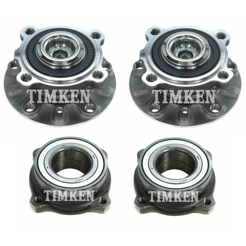 BMW Wheel Bearing and Hub Assembly Kit - Front and Rear 31221093427 - Timken 2885003KIT